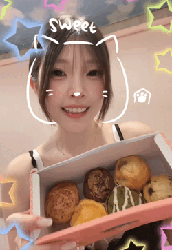 🩵🐻‍❄️ 머핀 가지고 움직이는 말하는 유키린 🐻‍❄️🩵