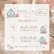 🩵 향후 출근 예정입니다 🫧