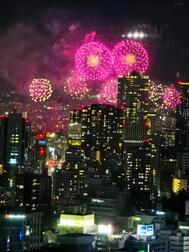 어젯밤의 불꽃놀이🎆