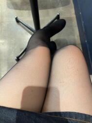 오늘은 블랙 팬티 스타킹♡