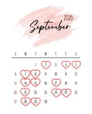 9월의 예정💕