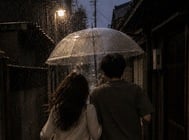 빗속에서 둘이서...